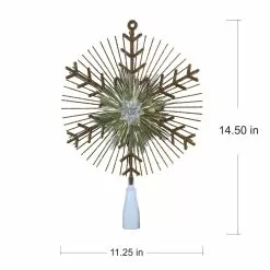 Cheapest ⭐ 14.5" Gold Lighted Tinsel Starburst Tree Topper by Ashland® 👏 -Michaels Store 10677090 4