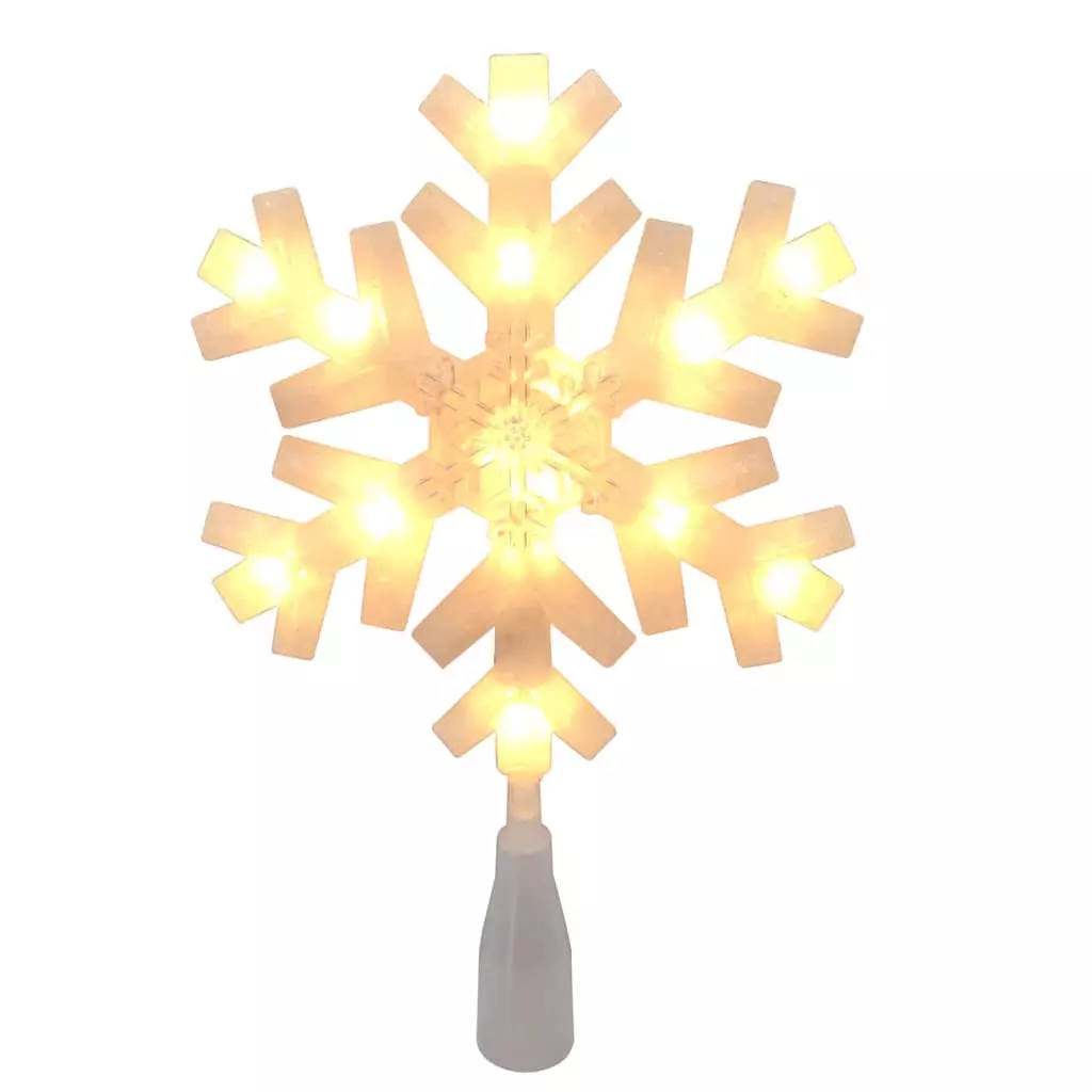 Outlet 🌟 12" White Lighted Snowflake Tree Topper by Ashland® 🎁 6 Outlet 🌟 12" White Lighted Snowflake Tree Topper by Ashland® 🎁 - Image 4