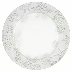 Cheap 🎁 White Snowflake Charger Plate by Ashland® ⌛