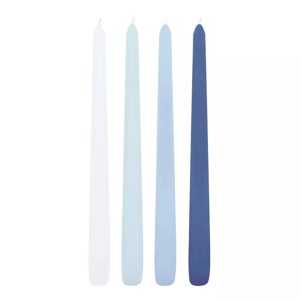 Promo 🥰 10" Mixed Blue Taper Candles by Ashland®, 4ct. 💯 4 Promo 🥰 10" Mixed Blue Taper Candles by Ashland®, 4ct. 💯 - Image 2