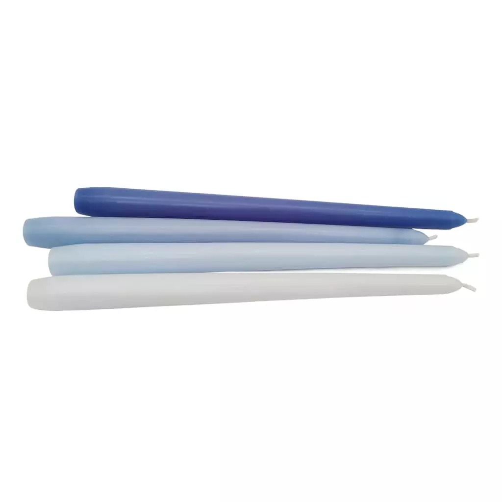 Promo 🥰 10" Mixed Blue Taper Candles by Ashland®, 4ct. 💯 5 Promo 🥰 10" Mixed Blue Taper Candles by Ashland®, 4ct. 💯 - Image 3
