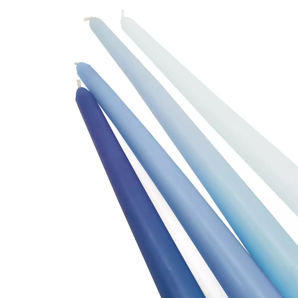 Promo 🥰 10" Mixed Blue Taper Candles by Ashland®, 4ct. 💯 6 Promo 🥰 10" Mixed Blue Taper Candles by Ashland®, 4ct. 💯 - Image 4