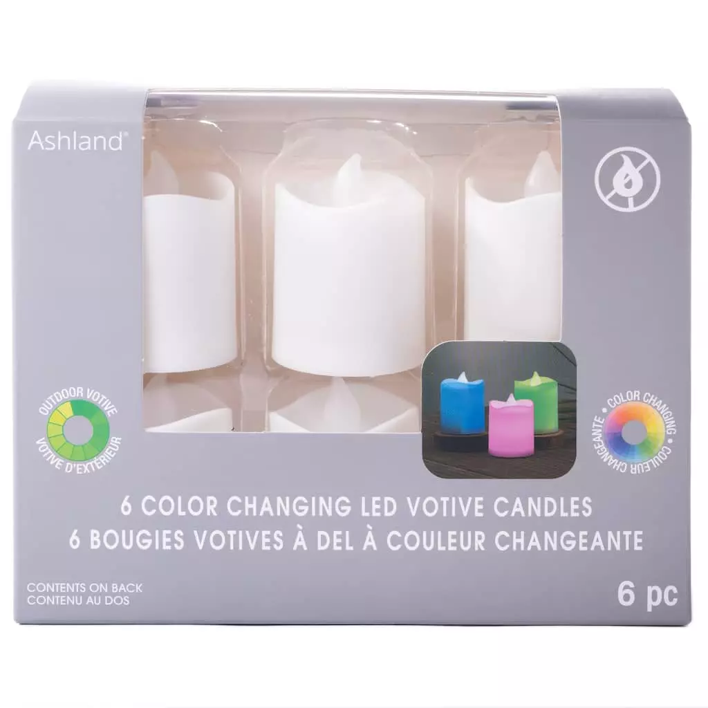 Outlet 🤩 8 Packs: 6 ct. (48 total) Color Changing LED Votive Candles Set by Ashland® 🛒 3 Outlet 🤩 8 Packs: 6 ct. (48 total) Color Changing LED Votive Candles Set by Ashland® 🛒