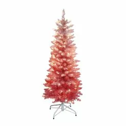 Discount ❤️ 4.5ft. Pre-Lit Ombre Artificial 👏 Christmas Tree, Clear Lights by Ashland® 🤩