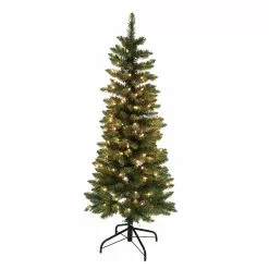 Coupon ⌛ 4.5ft. Pre-Lit Artificial ❄ Christmas Tree, Clear Lights by Ashland® 🌟