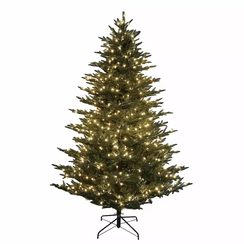 Budget 🎉 7.5ft. Pre-Lit Fraser Fir Artificial Christmas Tree, Clear Lights by Ashland® ✨ 3 Budget 🎉 7.5ft. Pre-Lit Fraser Fir Artificial Christmas Tree, Clear Lights by Ashland® ✨
