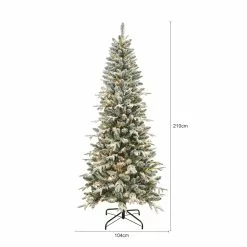 Cheapest 🥰 7ft. Pre-Lit Snowy Spruce Artifical Christmas Tree, Warm White Micro LED Lights by Ashland® 😀 -Michaels Store 10694616 3