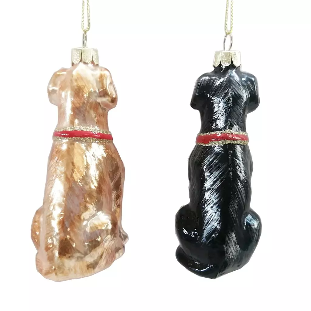 Discount 🔥 Assorted 4" Glass Lab ⭐ Dog Ornament by Ashland® ❄ Christmas ⭐ 5 Discount 🔥 Assorted 4" Glass Lab ⭐ Dog Ornament by Ashland® ❄ Christmas ⭐ - Image 3