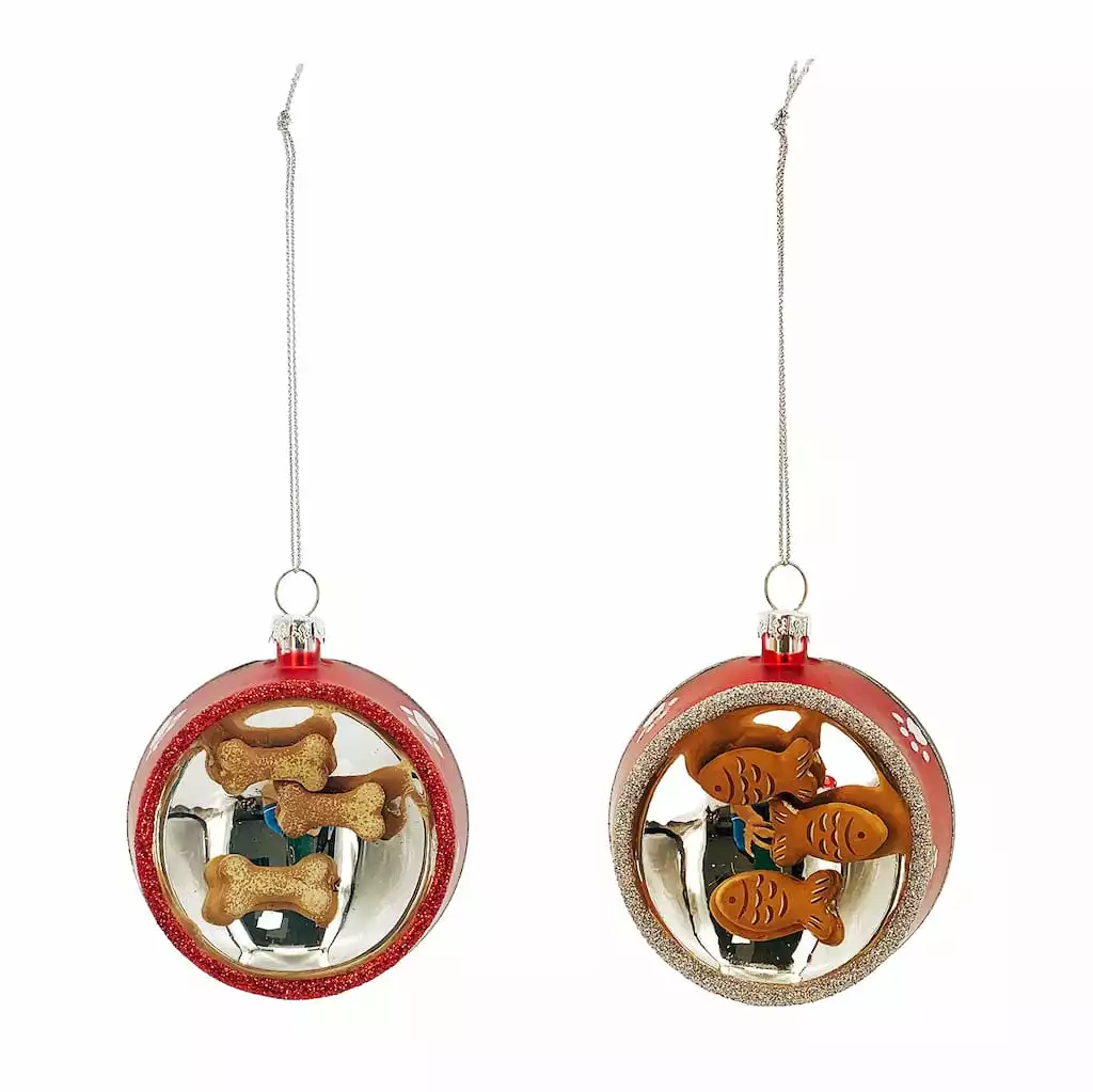 Discount 👏 Assorted Glass Pet Food Bowl Ornament by Ashland® ✔️ 3 Discount 👏 Assorted Glass Pet Food Bowl Ornament by Ashland® ✔️