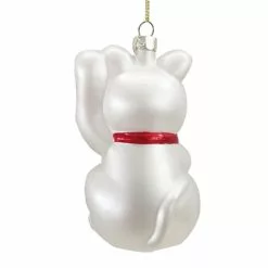 New 😉 4" Glass Money Cat Ornament by Ashland® Christmas 😀 7 New 😉 4" Glass Money Cat Ornament by Ashland® Christmas 😀 -Michaels Store 10697666 3
