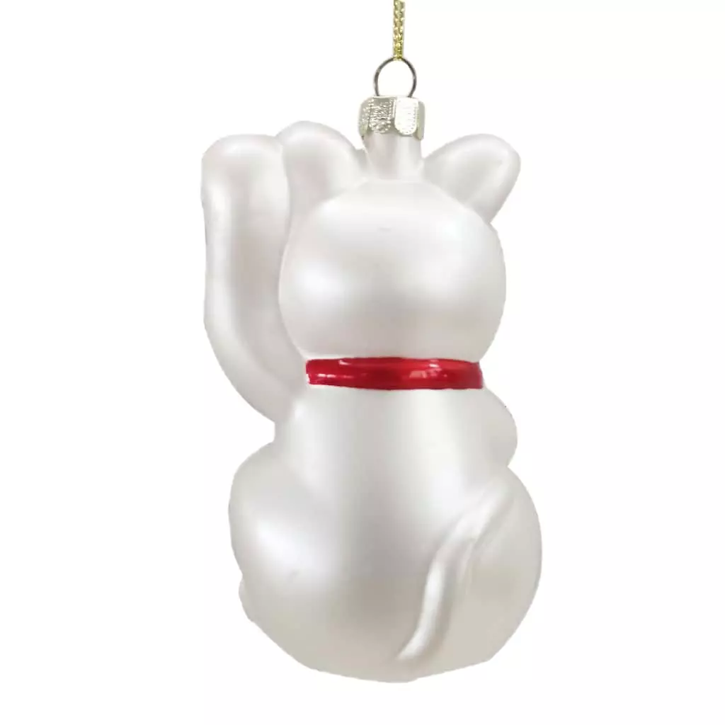 New 😉 4" Glass Money Cat Ornament by Ashland® Christmas 😀 5 New 😉 4" Glass Money Cat Ornament by Ashland® Christmas 😀 - Image 3