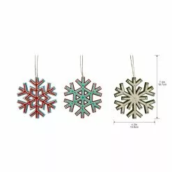 Outlet ⭐ Assorted Wood Snowflake Ornament by Ashland® 🔥 -Michaels Store 10697717 3