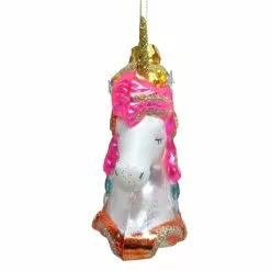 New 👍 Glass Unicorn Head Ornament by Ashland® 🧨 -Michaels Store 10697767 3