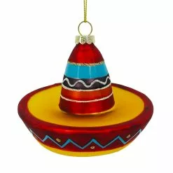 Budget ⌛ 3.5'' Sombrero Glass ❤️ Christmas Ornament by Ashland® ⌛ -Michaels Store 10697786 2