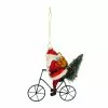 Best Pirce ✔️ 4.7'' Santa with Bicycle Glass Christmas Ornament by Ashland® 🤩 -Michaels Store 10697796 1