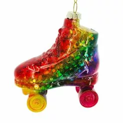 Budget 👏 3.8'' Rainbow Skate Glass Christmas Ornament by Ashland® ✨ -Michaels Store 10697812 2