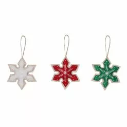 Wholesale ๐ Assorted Fabric Snowflake Ornament by Ashland® โค๏ธ