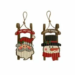 Hot Sale 🔥 Assorted 3.75'' Santa/Snowman 🥰 Christmas Ornament by Ashland® ❤️