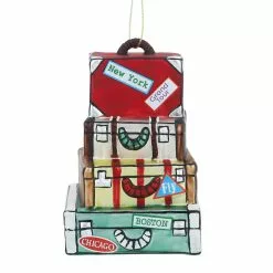 Top 10 ✔️ Multicolor Glass Suitcase Ornament by Ashland® ❤️
