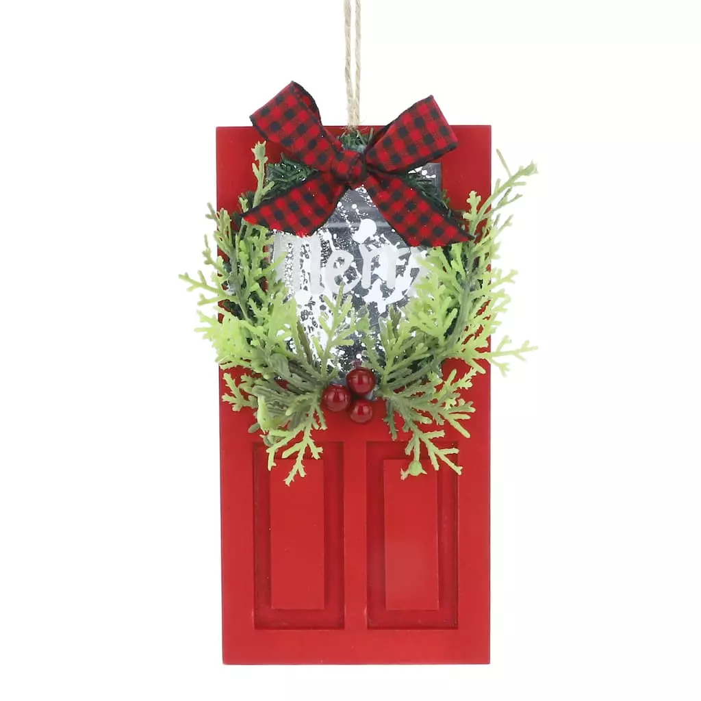 Discount 🎉 Wooden Red Door Ornament by Ashland® 💯 Christmas ✨ 3 Discount 🎉 Wooden Red Door Ornament by Ashland® 💯 Christmas ✨