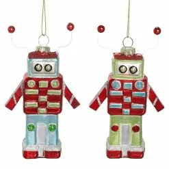 Promo ⌛ Assorted Glass Robot Ornament by Ashland® Christmas 👍