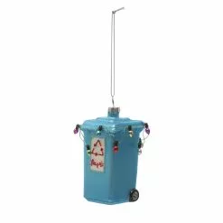 Wholesale 🔔 4" Blue Glass Trash Can Ornament by Ashland® 🛒 -Michaels Store 10697978 3