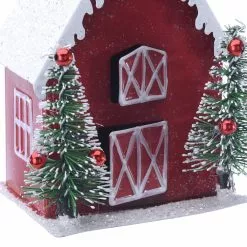 Budget ❤️ 3.25'' Red Barn Metal 👏 Christmas Ornament by Ashland® ⌛ -Michaels Store 10698012 2