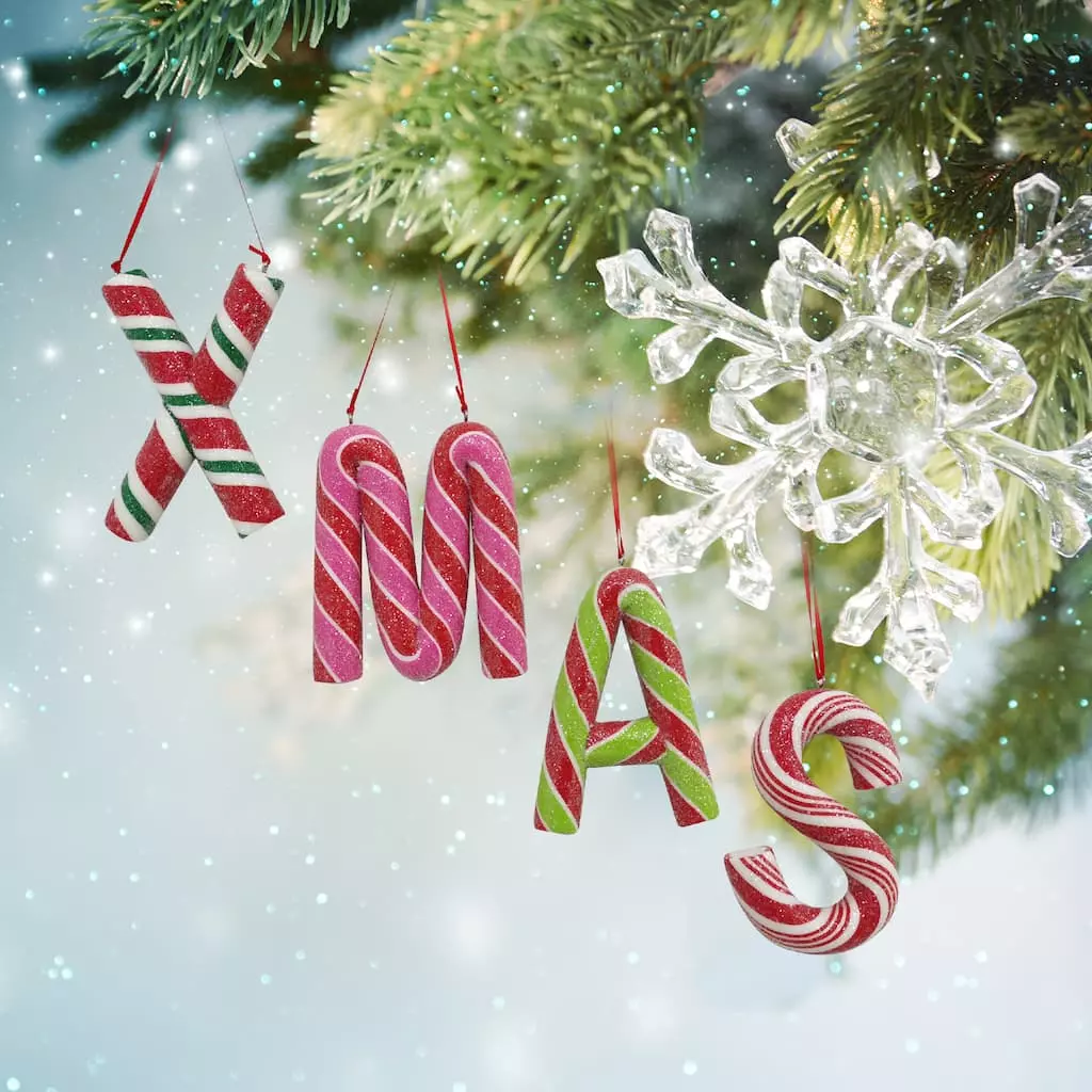 Cheapest 👍 Assorted Monogram Candy Cane Ornament by Ashland® 💯 4 Cheapest 👍 Assorted Monogram Candy Cane Ornament by Ashland® 💯 - Image 2