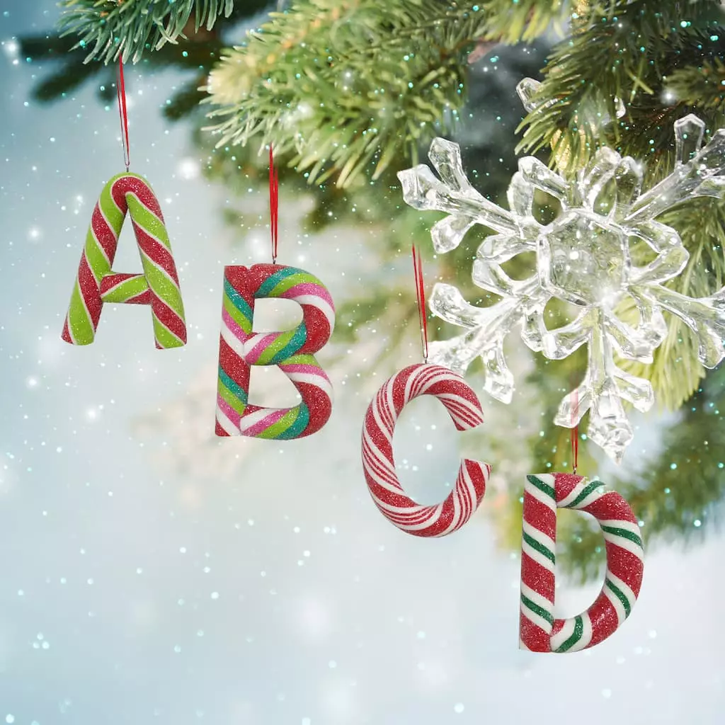 Cheapest 👍 Assorted Monogram Candy Cane Ornament by Ashland® 💯 5 Cheapest 👍 Assorted Monogram Candy Cane Ornament by Ashland® 💯 - Image 3