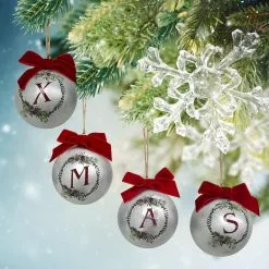 Discount ✨ Assorted Galvanized Monogram Ball Ornament by Ashland® ✔️ -Michaels Store 10698217 2