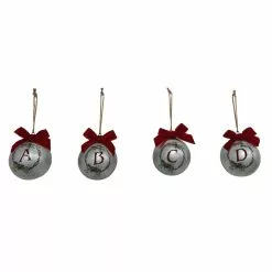 Discount ✨ Assorted Galvanized Monogram Ball Ornament by Ashland® ✔️ -Michaels Store 10698217 4