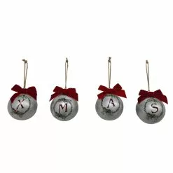 Discount ✨ Assorted Galvanized Monogram Ball Ornament by Ashland® ✔️ -Michaels Store 10698217 5
