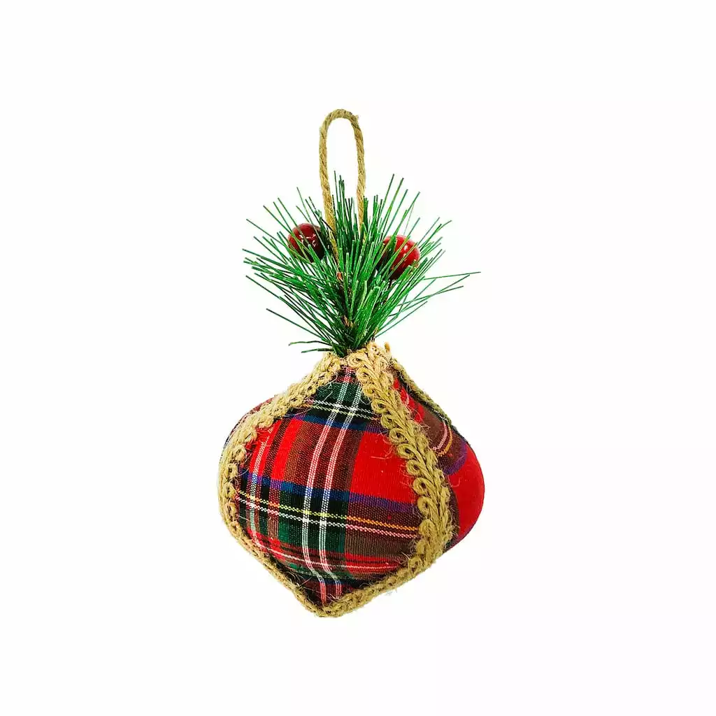 New ⭐ Assorted Plaid Ornament with Holly by Ashland® ✔️ 5 New ⭐ Assorted Plaid Ornament with Holly by Ashland® ✔️ - Image 3