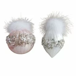 Best Sale 🥰 Assorted Glass Feathers & Pearls Ornament by Ashland® 💯