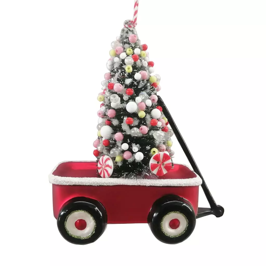 Brand new ✨ Glass Wagon with Tree Ornament by Ashland® ⌛ 3 Brand new ✨ Glass Wagon with Tree Ornament by Ashland® ⌛