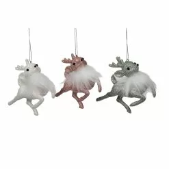 New 🎉 Assorted Deer with Faux Fur Ornament by Ashland® ⭐