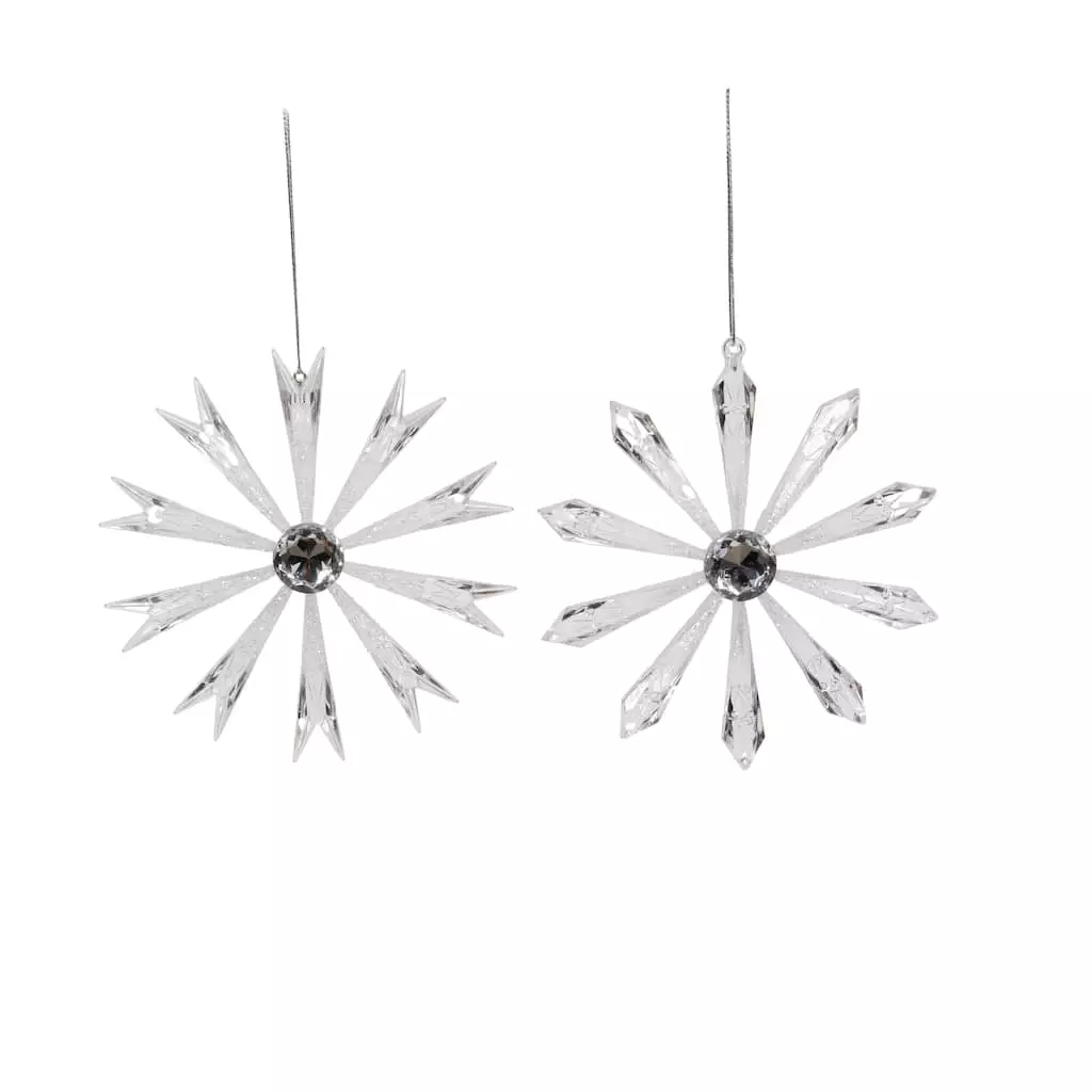 Hot Sale ⌛ Assorted Clear Snowflake Ornament by Ashland® 🎁 3 Hot Sale ⌛ Assorted Clear Snowflake Ornament by Ashland® 🎁