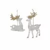 Brand new 🎁 Assorted Clear & Glittery Gold Deer Ornament by Ashland® 💯 -Michaels Store 10698495 1