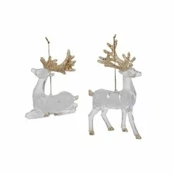 Brand new 🎁 Assorted Clear & Glittery Gold Deer Ornament by Ashland® 💯 5 Brand new 🎁 Assorted Clear & Glittery Gold Deer Ornament by Ashland® 💯 -Michaels Store 10698495 2