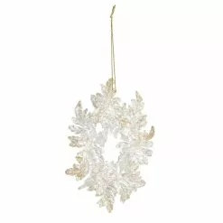 Cheapest 🔔 Clear & Glittery Gold Wreath Ornament by Ashland® ⌛ -Michaels Store 10698496 2