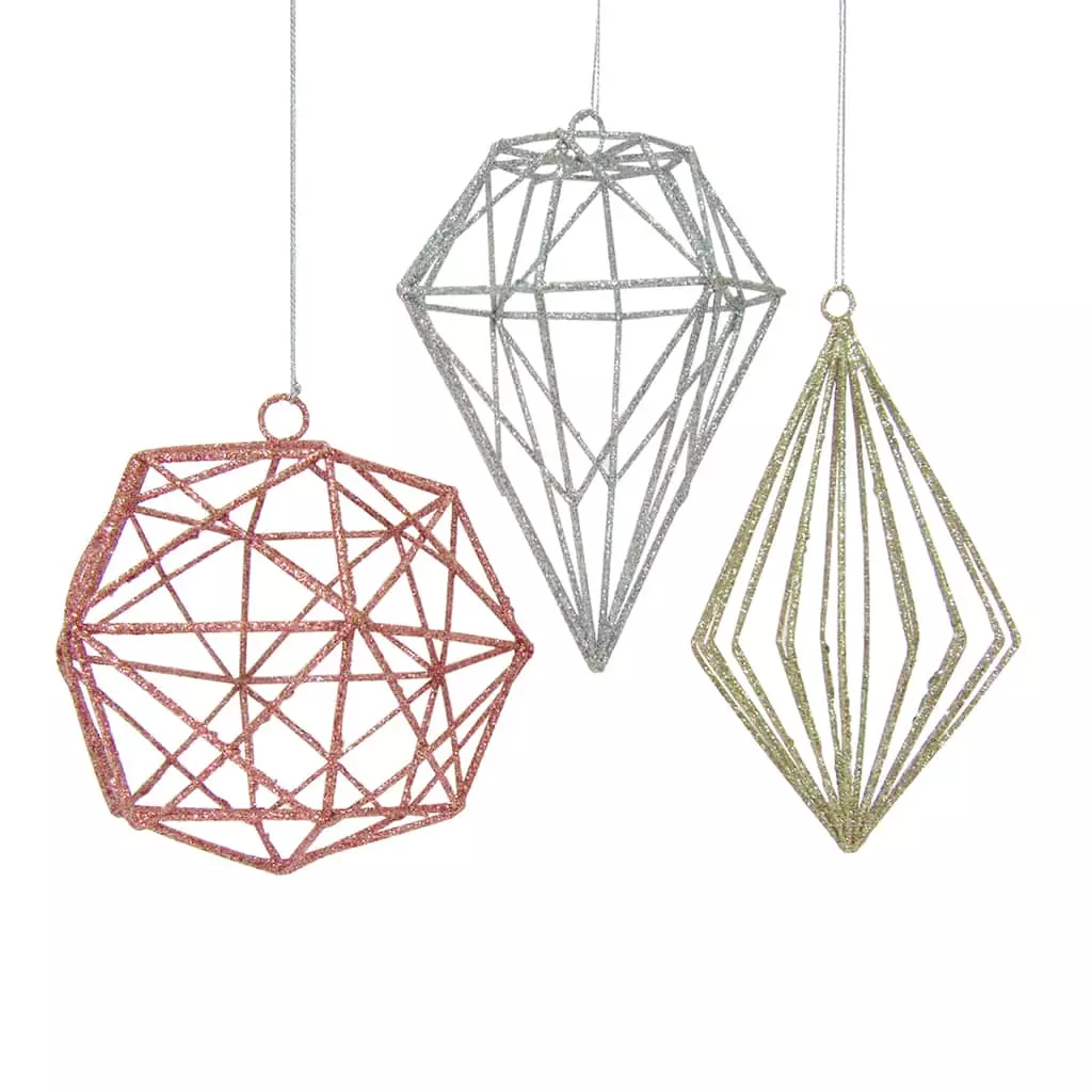 Brand new ⭐ Assorted Geometric Wire Ornament by Ashland® 👍 3 Brand new ⭐ Assorted Geometric Wire Ornament by Ashland® 👍