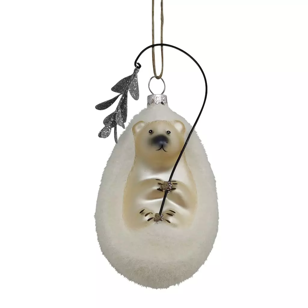Hot Sale ๐ฏ White Glass Hedgehog Ornament by Ashland® ๐ 3 Hot Sale ๐ฏ White Glass Hedgehog Ornament by Ashland® ๐