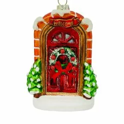 Deals 👍 5'' Christmas Door Collectible Glass Ornament by Ashland® 👏 -Michaels Store 10698550 2