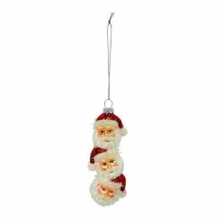 Top 10 ✔️ 5.5'' Stacked Santa Heads Collectible ❄ Christmas Ornament by Ashland® 🧨