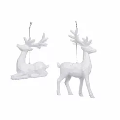 Cheapest ❤️ Assorted Glittery White Deer Ornament by Ashland® ⭐ 5 Cheapest ❤️ Assorted Glittery White Deer Ornament by Ashland® ⭐ -Michaels Store 10698591 2
