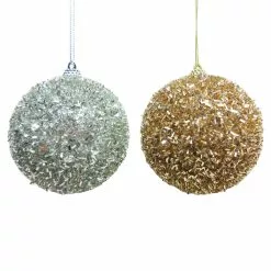 Top 10 ✨ Assorted Glitter Ball Ornament by Ashland® 🔔