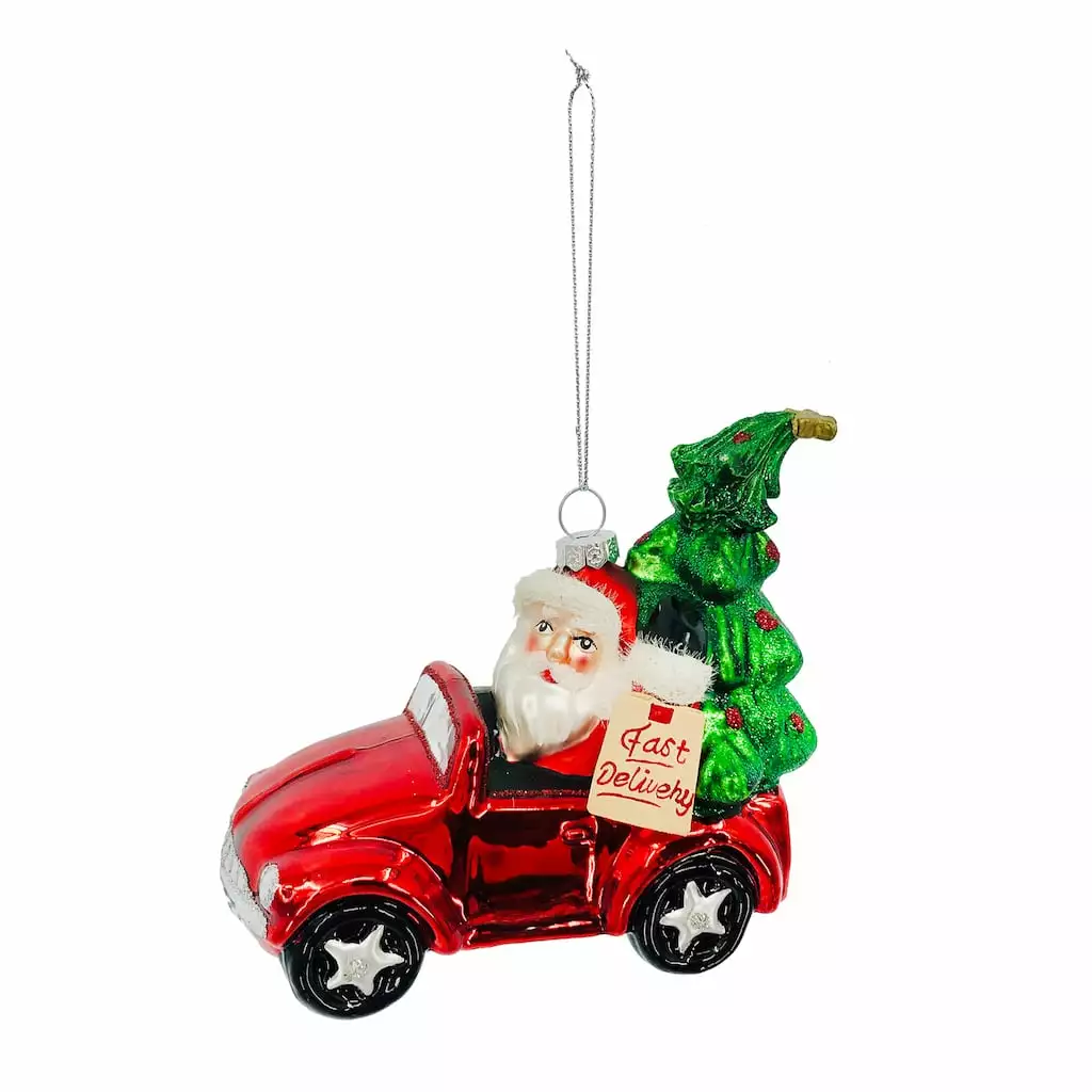 Best Pirce 😍 4.5'' Delivery Santa Collectible Ornament by Ashland® 🎉 3 Best Pirce 😍 4.5'' Delivery Santa Collectible Ornament by Ashland® 🎉