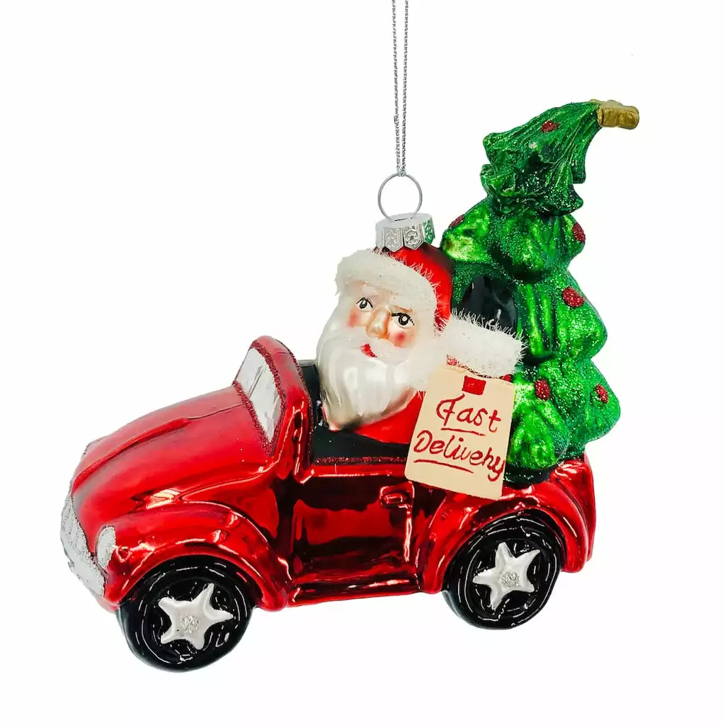 Best Pirce 😍 4.5'' Delivery Santa Collectible Ornament by Ashland® 🎉 4 Best Pirce 😍 4.5'' Delivery Santa Collectible Ornament by Ashland® 🎉 - Image 2