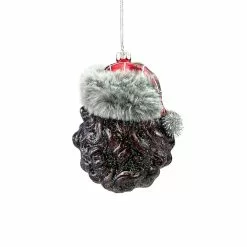 Best reviews of ✨ 5" Glass Santa Head Ornament by Ashland® 🔔 -Michaels Store 10698636 3