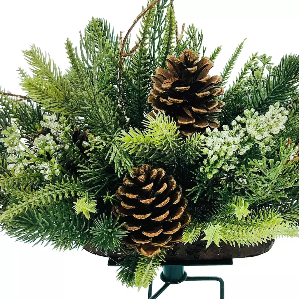 Best Pirce π 18" Pine & Pinecone Mix Outdoor Planter by Ashland® β 4 Best Pirce π 18" Pine & Pinecone Mix Outdoor Planter by Ashland® β - Image 2